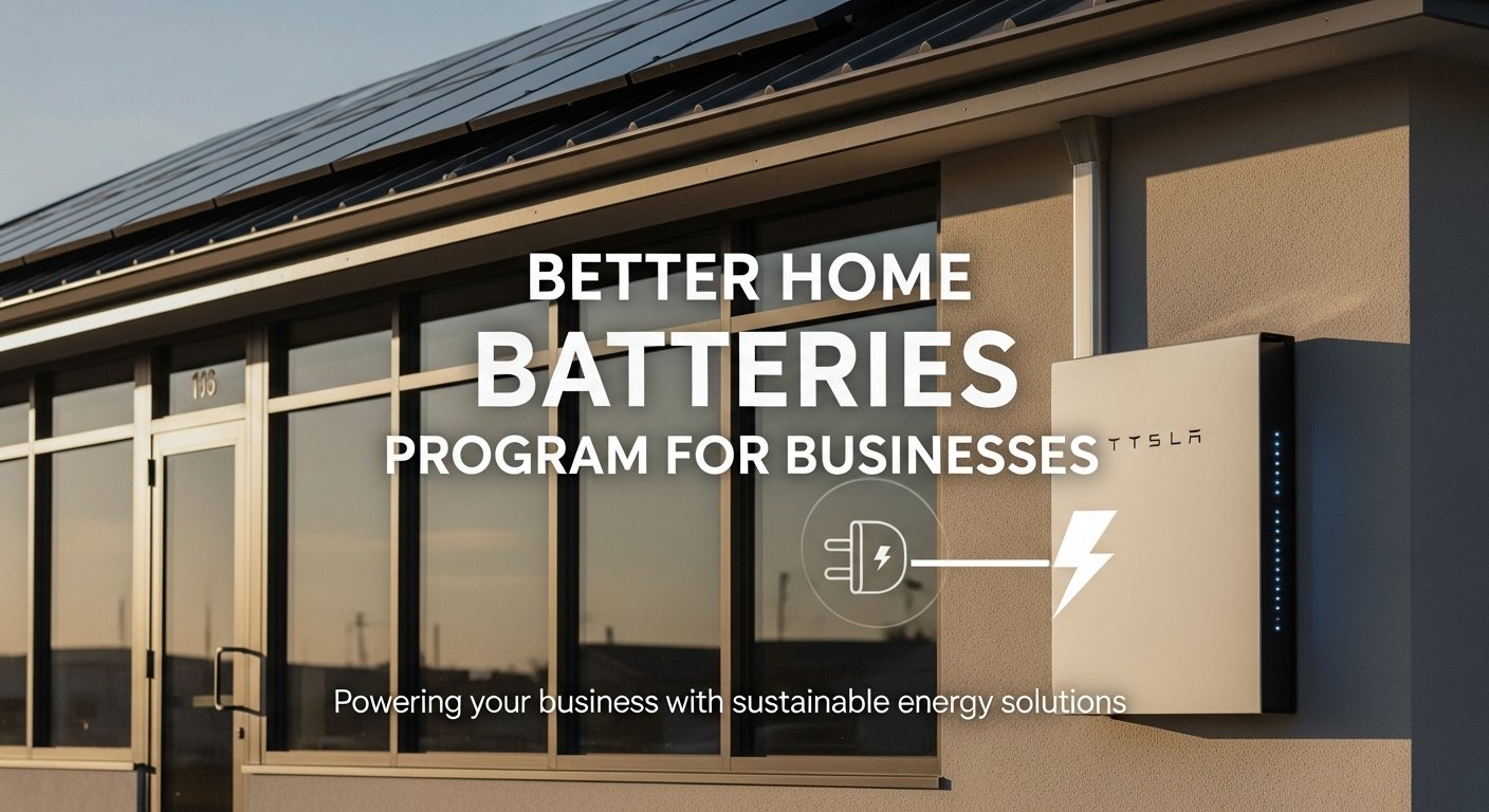 Better Home Batteries Program for businesses